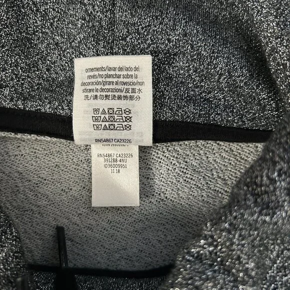 PINK Victoria’s Secret Bling Sequin Campus Collar Sweatshirt Rainbow Sleeve L - Picture 9 of 10